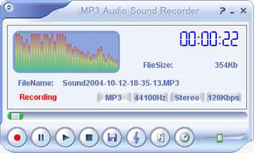 MP3 Audio Sound Recorder - Make high-quality audio and voice recordings.