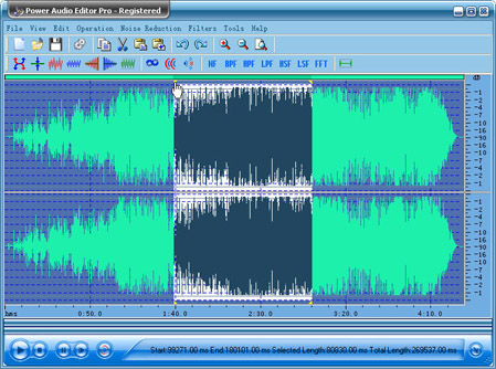 Screenshot for Power Audio Editor Pro 2.00